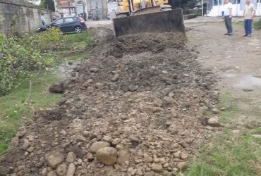 شن ریزی خیابان سیمایی