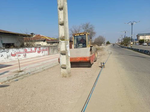 زیرسازی خیابان شهید بهشتی
